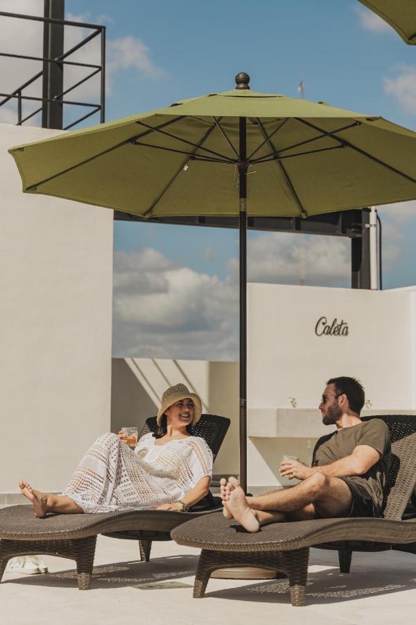Caleta Hostel Rooftop & Pool Cancún Exteriör bild